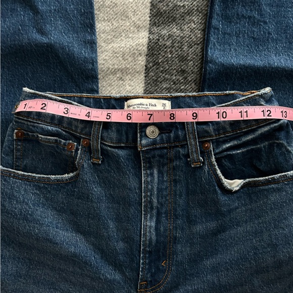 Abercrombie & Fitch Women’s the 90s straight ultra high-rise jeans Size 26/2L - Picture 8 of 9